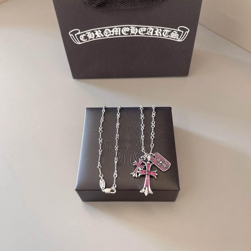 Chrome Hearts Cross Pendant Necklace – Sterling Silver Statement Piece