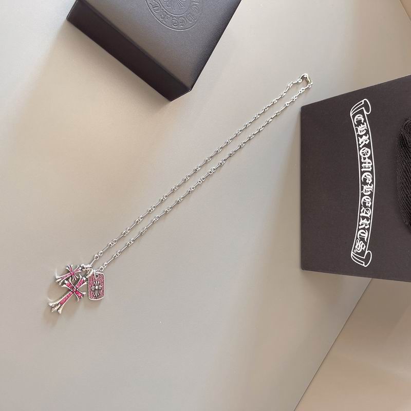 Chrome Hearts Cross Pendant Necklace – Sterling Silver Statement Piece