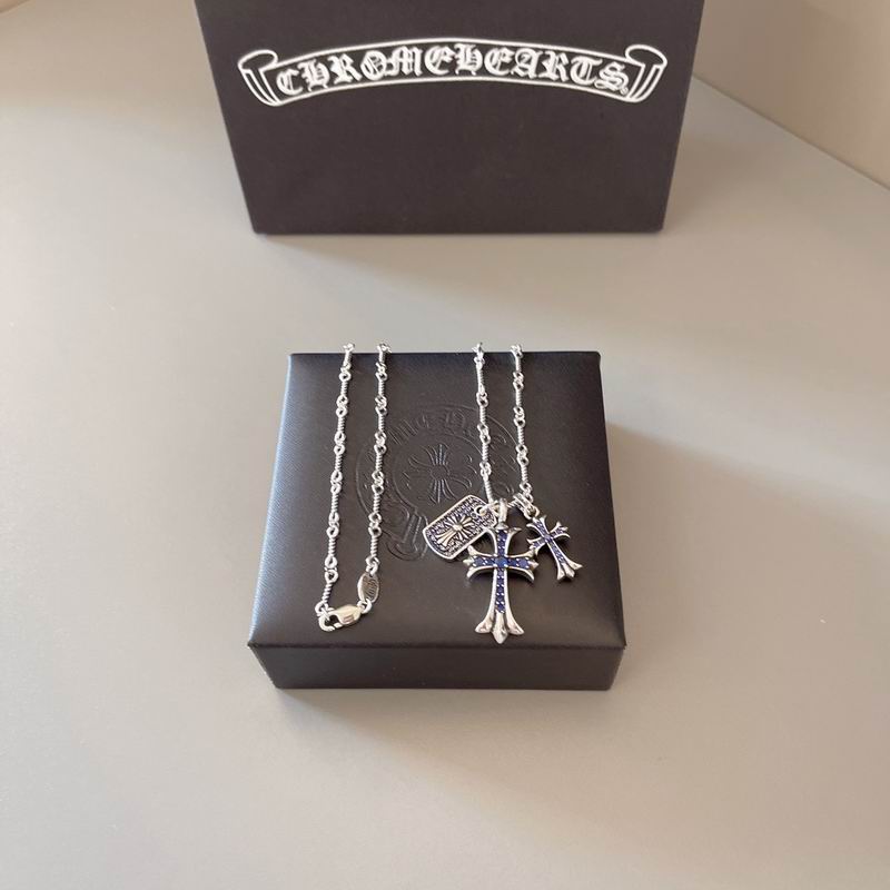 Chrome Hearts Cross Pendant Necklace – Sterling Silver Statement Piece