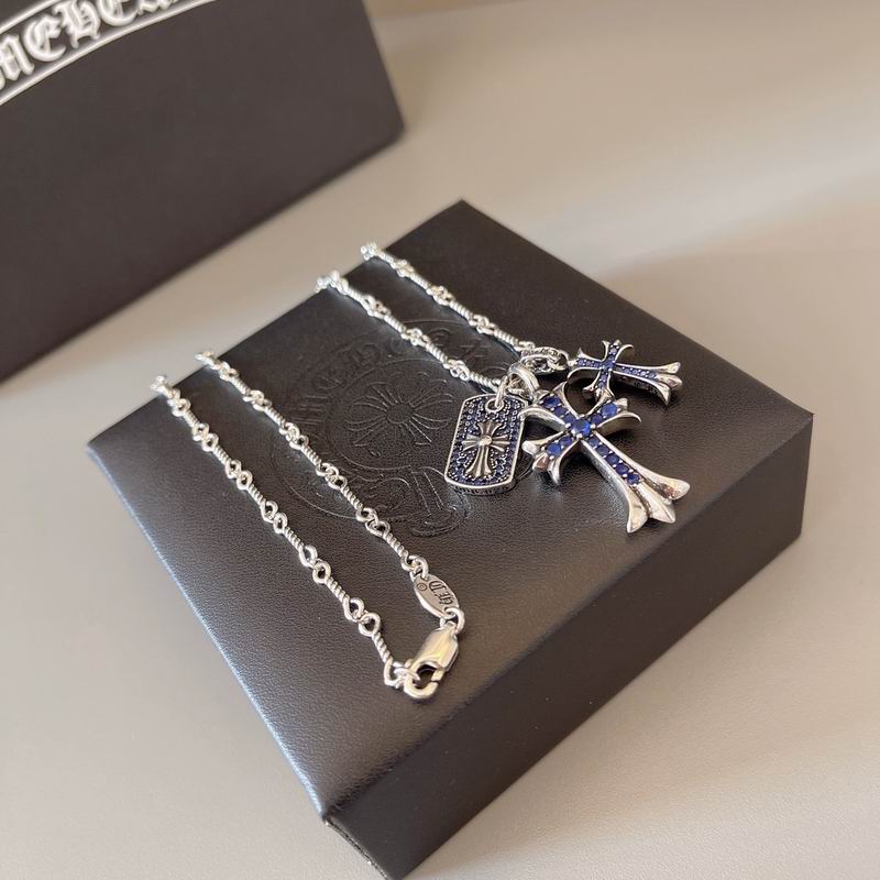 Chrome Hearts Cross Pendant Necklace – Sterling Silver Statement Piece