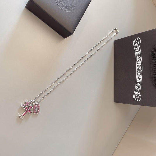 Chrome Hearts Cross Pendant Necklace – Sterling Silver Statement Piece